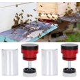 thumbnail image 4 of Botellas etiquetadas con abeja reina, 4 piezas de plástico, atrapamoscas de abeja reina, jaula para botellas para marcar abejas reina, herramientas de apicultura duraderas, 4 of 5