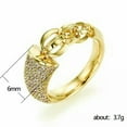 thumbnail image 3 of K-KED Women 925 Silver Filled Wedding Engagement Cubic Zircon Ring Sz 5-10-5-Rose Gold, 3 of 4