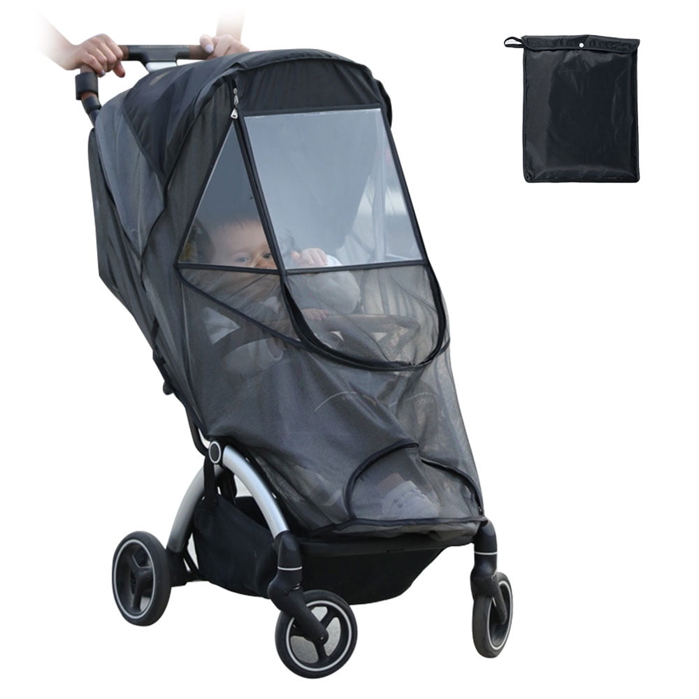 Universal Clear Baby Pushchair Stroller Pram Rain Cover Buggy Sunshade Protector 