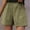 Army Green, variant on Munlar White Shorts for Women High Waisted Pull on Casual Loose Solid with Pockets Shorts