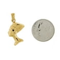 thumbnail image 3 of 14K Yellow Gold Egyptian Nefertiti 3D Pendant Charm, 3 of 10