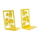 thumbnail image 3 of Sujetalibros de hojas de ginkgo para estanterías, estudio, moderno soporte para libros, sujetalibros. Amarillo, 3 of 9