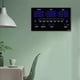thumbnail image 5 of Reloj de pared digital moderno y elegante con función de alarma y temperatura azul, 5 of 6