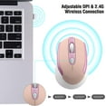 thumbnail image 3 of Wireless Mouse, 2.4G Wireless Ergonomic Optical Mouse, Cimetech Slim Silent Mouse with USB Receiver and 3 Adjustable DPI Cordless Computer Mouse for Laptop, Desktop, MacBook ,PC and Home Office-Pink, 3 of 12