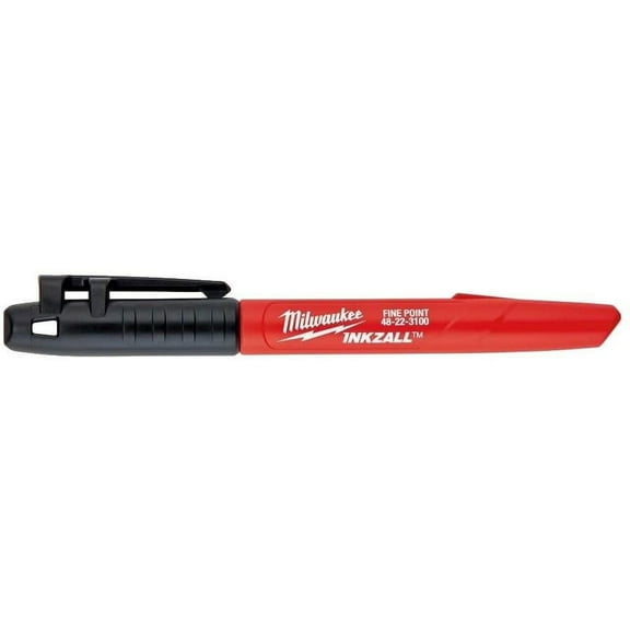 Milwaukee 48-22-3100 Inkzall Jobsite Fine Point Black Permanent Marker (24-Pack)