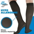 thumbnail image 3 of 2XL Womens Compression Stockings 15-20mmHg for Varicose Veins - Black, 2X-Large, 3 of 10