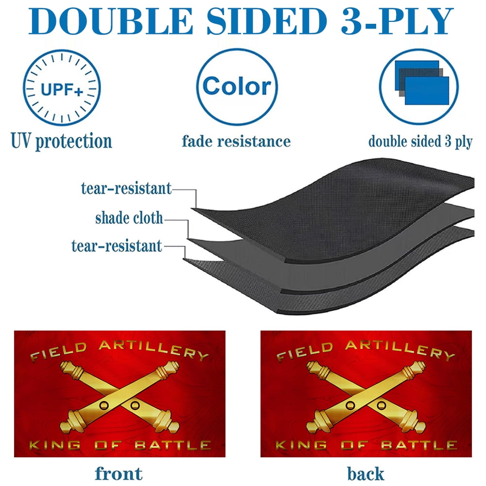 FIELD ARTILLERY KING OF BATTLE Flag USA 3x5 ft 3ply double sided Indoor Outdoor Banner