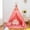 Pink, variant on BSHAPPLUS Kids Tent Large Playhouse Indoor & Outdoor Kids Play Castle Tent with Mat,Star Light Washable Teepee Tent for Boys & Girls, Kids Play House for Toddler