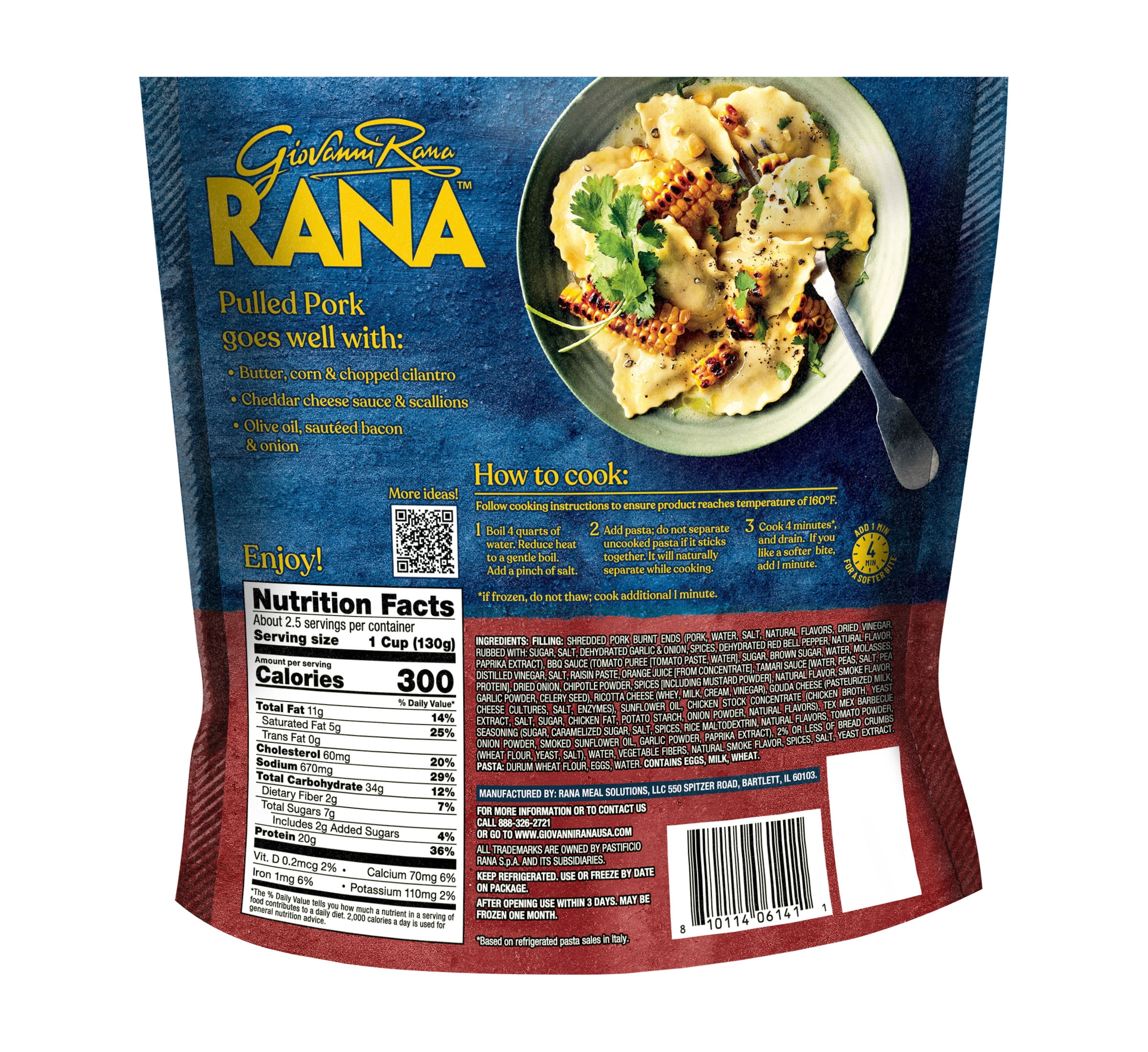 Rana BBQ Pulled Pork Ravioli 8oz