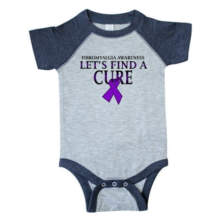 

Inktastic Fibromyalgia Awareness Let s Find a Cure with Purple Ribbon Gift Baby Boy or Baby Girl Bodysuit