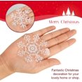 thumbnail image 4 of Pegatinas de copo de nieve de Navidad Pegatinas de ventana DIY Papá Noel Lindo Reno Pegatina de vidrio Pegatinas decorativas estáticas reutilizables extraíbles para el hogar / Tienda, 4 of 5