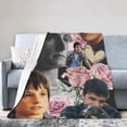 thumbnail image 2 of Josh Actor Hutcherson Blanket Soft Throw Blanket Micro Fleece Fuzzy Blankets Thin Bed Couch Decor for Men Women Adult Nap Bedroom Office All Season 40x30 in, 2 of 9