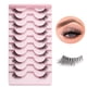thumbnail image 2 of Medias pestañas postizas, pestañas esponjosas, pestañas de ojo de gato naturales, pestañas postizas esponjosas, extensión de herramientas de maquillaje, 5 o 10 hola suerte  unisex, 2 of 2