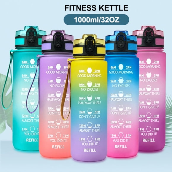Iumwxz Coffee Cups Coffee Mugs Bpa Outdoor Sports Water Bottle Portable Leak Proof Hiking Camp Bottle Glass Cups Multicolor Plastic Reduced Price