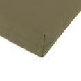 thumbnail image 6 of Jordan Manufacturing 44" x 22" Mocha Taupe Solid Rectangular Outdoor Chair Cushion with Ties and Hanger Loop, 6 of 10