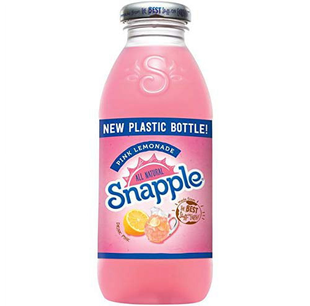 Snapple Pink Lemonade, All Natural, 16 Fl Oz (Pack of 8, Total of 128 Fl Oz)