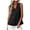 Black, variant on Youmylove Stylish Women Tank Top Linen Casual Vest Sleeveless Vest For Women Casual Loose Vest Blouse