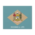 thumbnail image 5 of Delaware State Flag Canvas Vibrant Wall Art Unframed Home Decor, 5 of 13