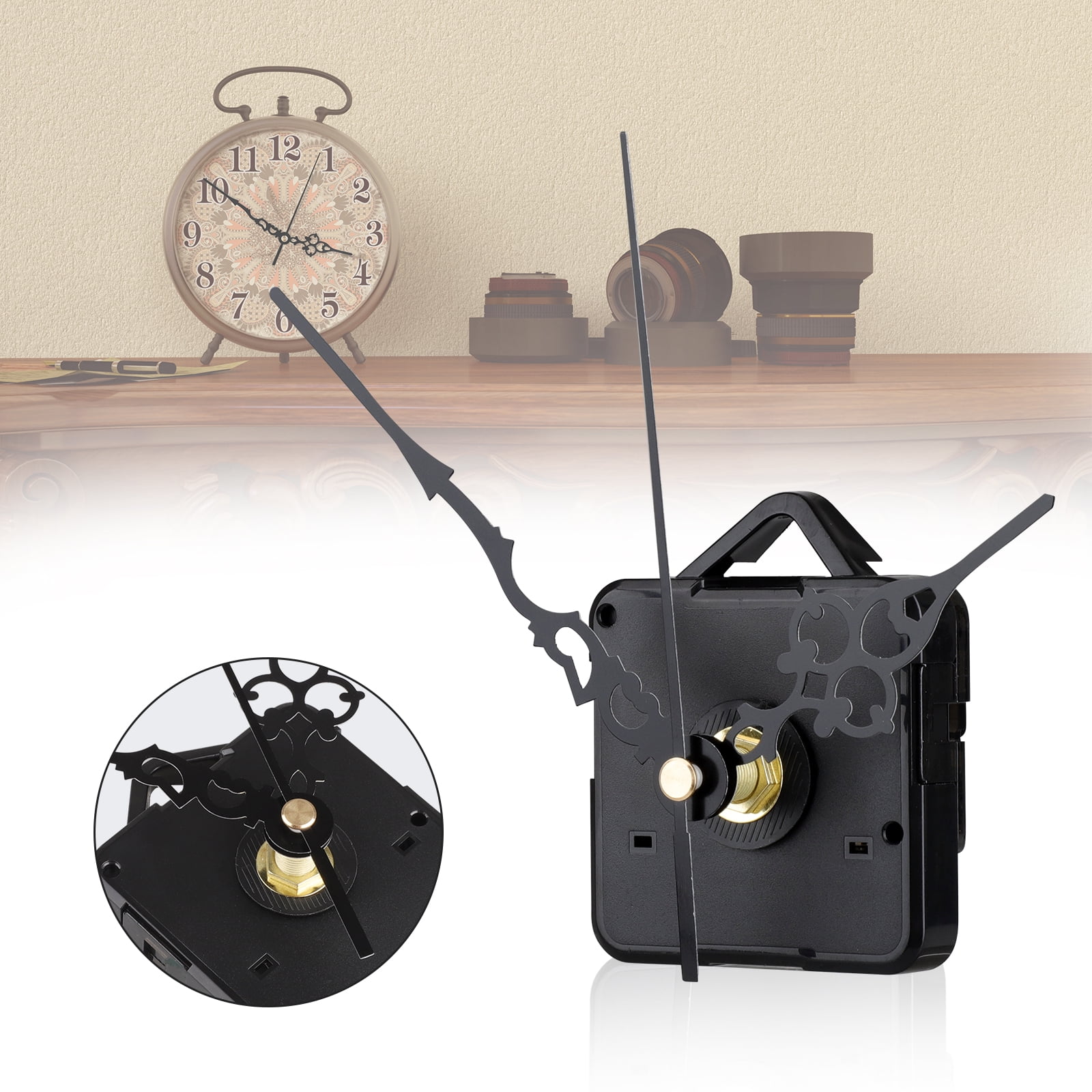 EEEKit Movement for Clock Repair Replacement, Silent Sweep Quartz Clock