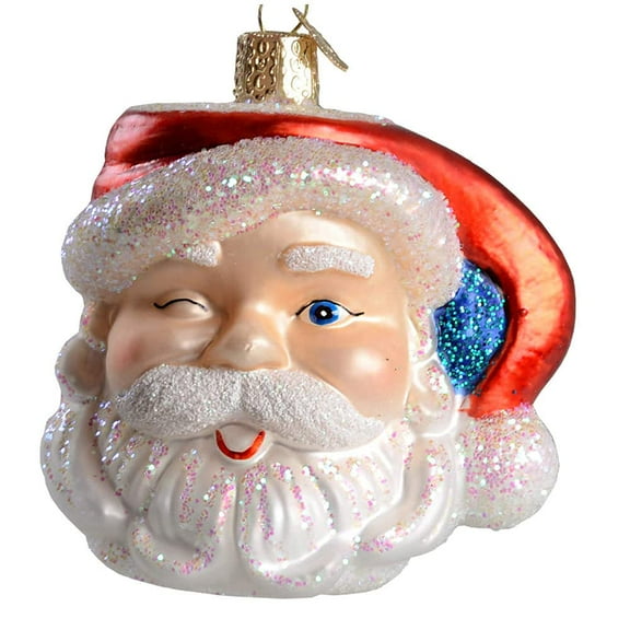 Old World Christmas Ornaments Santa Mug Glass Blown Ornaments for Christmas Tree