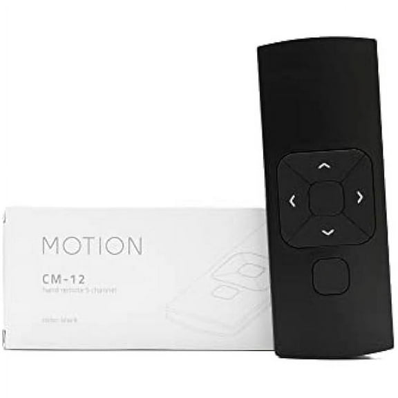 Coulisse Motion Remote Control 5 Channel to Control Roller Shade Motors - Smart Home Automation– Black (CM-12-BK)