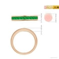 thumbnail image 4 of ANGARA Natural Channel Set Square Emerald Half Eternity Ring in 14K Rose Gold for Women (Size-2.4mm) | May Birthstone, Birthday, Anniversary, Jewelry Gift for Women | Natural Emerald Ring, 4 of 10