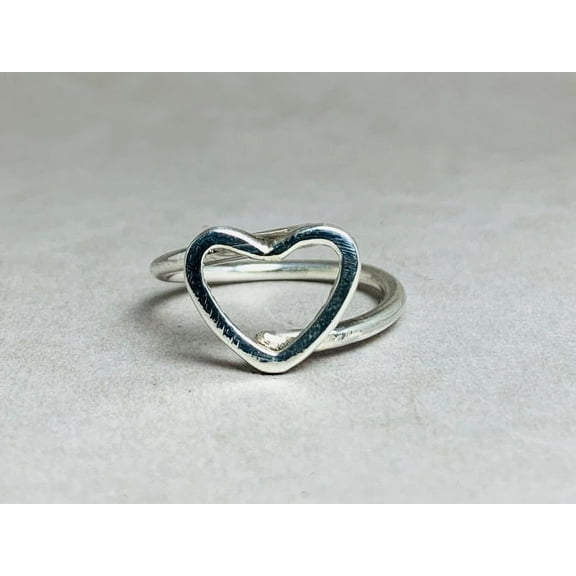 Heaven Crafts Heart Ring 925 Sterling Silver Promise Ring For Love Gift Item Handmade