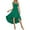 Green, variant on Xmarks 2023 Women Sleeveless Spaghetti Strap Maxi Dress Square Neck Boho Beach Sundress Smoked Tiered High-Low Maxi Dress, S-XL