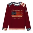 thumbnail image 3 of Kaondbfi 250th Anniversary USA T Shirts for Women Fashion American Flag Patriotic Pullover Tops Womens Casual Loose Shackets, 3 of 4