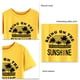 thumbnail image 5 of Letra imprimir camiseta minimalista moda suelta casual manga corta ronda Masajeadores de cuello Top para Primavera Verano amarillo (letras negras) S, 5 of 5
