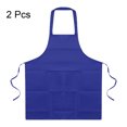 thumbnail image 3 of Unique Bargains 2pack Kitchen Cooking Aprons Polyester Art Aprons Pottery Apron Waterproof Artist Painting Apron Blue, 3 of 5