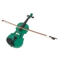 thumbnail image 6 of Violin for Students, Full Size 4/4 Acoustic Violin with Violin Case, Violin Bow, Violin Rosin, Premium Basswood Musical Instruments, Aluminium Alloy Tailpiece Violin for Beginner, Green, Q3357, 6 of 12