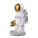thumbnail image 2 of Miniature Astronaut Desktop Ornament Spaceman Statue Household Decor Children Silver 15.3X9cm Decorative 1Pack, 2 of 3