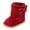 RD1, variant on FYEGRE Stylish Boots with Adorable Bow Detail Cozy Thickened Warm Winter Footwear for Babies Comfortable Non- Sole White 6-12 Months