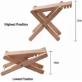 thumbnail image 1 of Repose-pieds de Guitare en Bois. Repose-Pieds Classique à Hauteur Réglable, 1 of 4