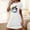 White, variant on Sakmal Black Womens Moomoo Nightgown Oversized Cozy Halloween Lightweight Nightwear Ghost Print Short Sleeve Short Crew Neck Nightgowns S-2XL
