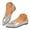 Silver, variant on Pandaie Women's Pointy Toe Loafers Comfortable Glitter Slip on Work Shoes Ladies Fashion Summer Dressy Casual Flats Shoe Silver 8