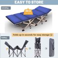 thumbnail image 6 of FICISOG Folding Camping Cots,900lbs Double Layer Oxford Strong Heavy Duty Wide Cots,with Carry Bag&mattress, 6 of 7
