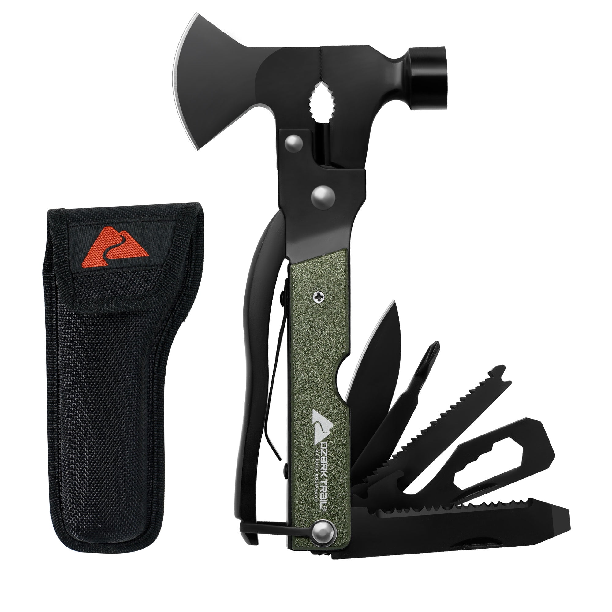 Ozark Trail Hatchet Axe, 1.25 lb forged steel head, 12-inch wooden