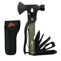 Ozark Trail 6.3 inch 19-in-1 Multi-Function Survival Tool,Aluminum Handle,Hammer Camping Equipment