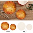 thumbnail image 4 of SKYSONIC Autumn Maple Leaf Pot Holders Trivets, 2 Pcs Heat Resistant Trivets,Happy Thanksgiving Cotton Thread Weave Mats for Hot Pads Pans Pot Bowl Teapot for Kitchen Decor, 4 of 7