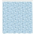 thumbnail image 3 of Ambesonne Snowflake Shower Curtain, Cold Weather Design, 69"Wx75"L, Pale Blue Taupe White, 3 of 3
