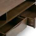 thumbnail image 5 of Harper 60" W SOLID WOOD Modern TV Media Stand in Walnut Brown For TVs up to 65", 5 of 8