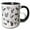 Black/White, variant on 3drose, Country Roosters in Black N White, 11oz Magic Transforming Mug