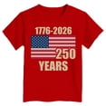 thumbnail image 5 of mgoYE Girls Boy's 4th of July Independence Day T-Shirt Summer 1776 USA America Memorial Day Graphic Tees Tops(Red,13-14Years), 5 of 5