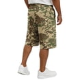 thumbnail image 6 of UDAUDU Mens Cargo Shorts Camo Drawstring Elastic Waist Casual Loose Fit Pocket Cargo Shorts for Men Summer Streetwear Brown L, 6 of 6