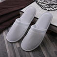 thumbnail image 5 of Hearthoom Spa Guest Slippers Travel Footwear Disposable Non Slip Design for Home Hotel Use White Pack Comfortable Wear, 5 of 9