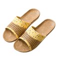 thumbnail image 1 of 1 par de zapatillas de fondo grueso con estampado, zapatos sin sandalias, zapatillas creativas con punta abierta para el hogar, 1 of 6