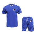 thumbnail image 4 of Afdoent Men's 2 Piece Short Set Mens Short Sleeved T Shirt And Shorts Set With Pocket Casual Work Summer With Stretchy Fabric Comfort Beach Clothes Comfortable, 4 of 4