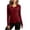 *Wine, variant on VBVC Women's V-Neck Long Sleeve Shirt , Ladies' Curved Hem Stretchy Top , Y2K Running Sports Tee For Women, S-2XL